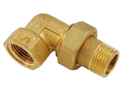 TIEMME radiátorové připojovací šroubení rohové těsnící na plocho 2